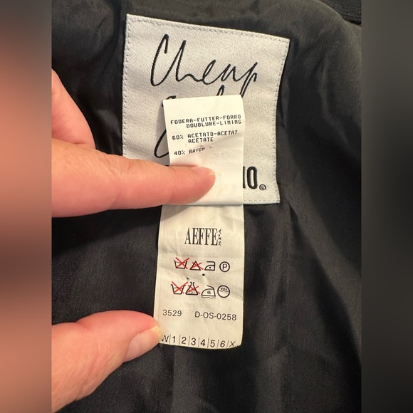 MOSCHINO Cheap And Chic Skirt Blue Black Patchwork Appliqué Velvet Pocket Moon - Picture 12 of 14